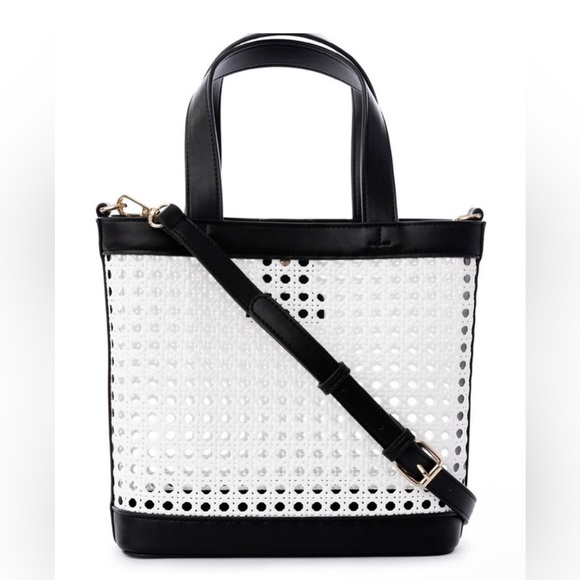 Jules Kae Alex Mini Tote - Black/ White - Picture 1 of 4